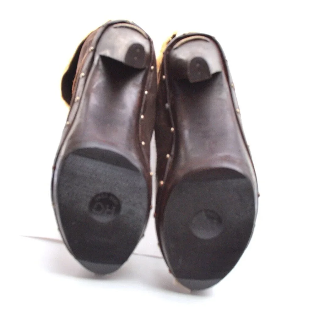 Michael Kors Brown Suede Shearling Knee Boots 8.5 M